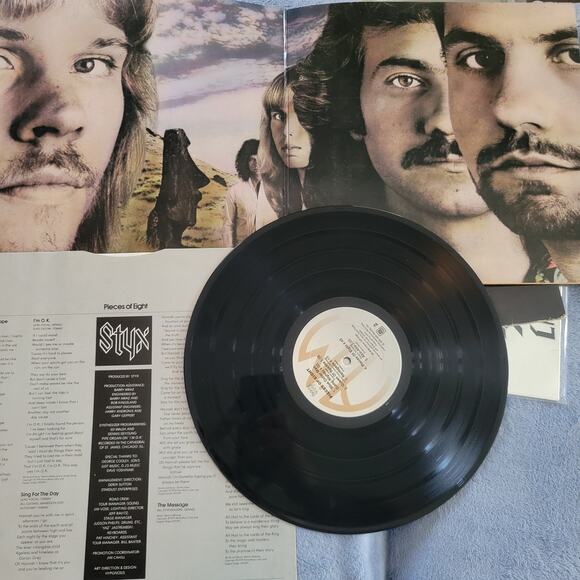 Styx Vinyl Bundle, - Pieces Of Eight (1978) A&M SP-4724 + Cornerstone (1979) - Picture 2 of 7
